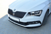 Maxton Design spoiler predného nárazníka ŠKODA Superb III Ver.2 - carbon look