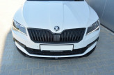 Maxton Design spoiler predného nárazníka ŠKODA Superb III Ver.2 - carbon look