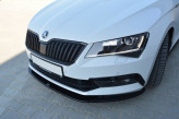 Maxton Design spoiler predného nárazníka ŠKODA Superb III Ver.3 - carbon look