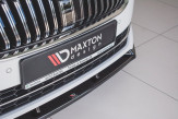 Maxton Design spoiler predného nárazníka ŠKODA Superb III po FL Ver.2 - čierny lesklý