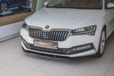 Maxton Design spoiler predného nárazníka ŠKODA Superb III po FL Ver.2 - čierny lesklý