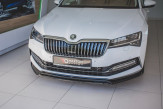 Maxton Design spoiler predného nárazníka ŠKODA Superb III po FL Ver.3 - čierny lesklý