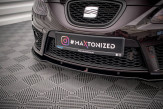 Maxton Design spoiler predného nárazníka SEAT Leon 1P Cupra / FR pred FL - carbon look