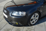 Maxton Design spoiler predného nárazníka AUDI A3 S-Line 8P - carbon look