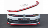 Maxton Design spoiler predného nárazníka VW Polo AW GTI Ver.2 - červený