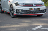 Maxton Design spoiler predného nárazníka VW Polo AW GTI Ver.2 - červený