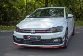 Maxton Design spoiler predného nárazníka VW Polo AW GTI Ver.2 - červený