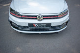 Maxton Design spoiler predného nárazníka VW Polo AW GTI Ver.4 - čierny lesklý