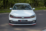 Maxton Design spoiler predného nárazníka VW Polo AW GTI Ver.5 - čierny lesklý