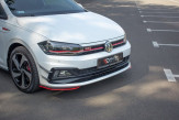 Maxton Design spoiler predného nárazníka VW Polo AW GTI Ver.5 - červený