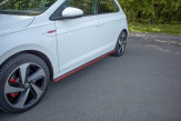 Maxton Design bočné prahové lišty VW Polo AW GTI - čierny lesklý