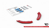 Maxton Design bočné spoilery zadného nárazníka VW Polo AW GTI - červený