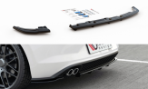 Maxton Design stredový spoiler zadného nárazníka (s vertikálnym rebrovaním) VW Polo AW GTI - carbon look