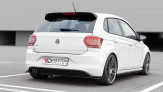 Maxton Design stredový spoiler zadného nárazníka (s vertikálnym rebrovaním) VW Polo AW GTI - carbon look