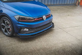 Maxton Design krídielka spoilera predného nárazníka VW Polo AW GTI - čierny lesklý