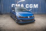 Maxton Design krídielka spoilera predného nárazníka VW Polo AW GTI - čierny lesklý