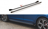 Maxton Design bočné prahové lišty Racing Durability VW Polo AW GTI - čierny + lesklé krídielka