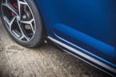 Maxton Design bočné prahové lišty Racing Durability VW Polo AW GTI - čierny + lesklé krídielka