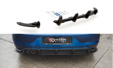 Maxton Design spoiler zadného nárazníka Racing Durability VW Polo AW GTI - čierno červený 