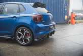 Maxton Design spoiler zadného nárazníka Racing Durability VW Polo AW GTI - čierno červený 