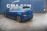 Maxton Design spoiler zadného nárazníka Racing Durability VW Polo AW GTI - čierno červený 