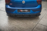 Maxton Design spoiler zadného nárazníka Racing Durability VW Polo AW GTI - čierno červený 
