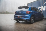 Maxton Design spoiler zadného nárazníka Racing Durability VW Polo AW GTI - čierny + lesklé krídielka