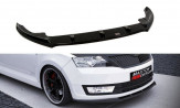 Maxton Design spoiler predného nárazníka ŠKODA Rapid Ver.1 - carbon look