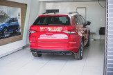 Maxton Design stredový spoiler zadného nárazníka ŠKODA Kodiaq RS - čierny lesklý