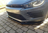 Maxton Design spoiler predného nárazníka VW Scirocco 3 R po FL Ver.1 - čierny lesklý