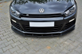 Maxton Design spoiler predného nárazníka VW Scirocco 3 R pred FL - carbon look