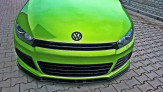 Maxton Design spoiler predného nárazníka VW Scirocco 3 R pred FL - carbon look