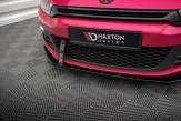 Maxton Design spoiler predného nárazníka VW Scirocco 3 - čierny lesklý