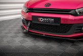 Maxton Design spoiler predného nárazníka VW Scirocco 3 Ver.2 - carbon look