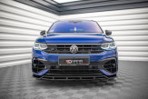 Maxton Design spoiler predného nárazníka VW Tiguan MQB R / R-Line po FL Ver.1 - čierny lesklý