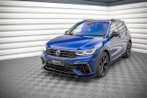 Maxton Design spoiler predného nárazníka VW Tiguan MQB R / R-Line po FL Ver.3 - čierny lesklý