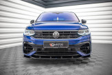 Maxton Design spoiler predného nárazníka VW Tiguan MQB R / R-Line po FL Ver.3 - čierny lesklý