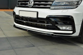 Maxton Design spoiler predného nárazníka VW Tiguan MQB R-Line pred FL - carbon look
