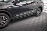 Maxton Design bočné prahové lišty VW Tiguan MQB Allspace pred FL - čierny lesklý