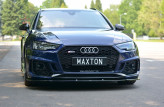 Maxton Design spoiler predného nárazníka AUDI RS4 B9 Avant Ver.1 - carbon look