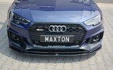 Maxton Design spoiler predného nárazníka AUDI RS4 B9 Avant Ver.2 - čierny lesklý