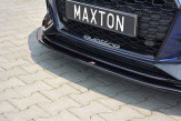 Maxton Design spoiler predného nárazníka AUDI RS4 B9 Avant Ver.2 - čierny lesklý