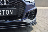 Maxton Design spoiler predného nárazníka AUDI RS4 B9 Avant Ver.2 - čierny lesklý