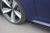 Maxton Design bočné prahové lišty AUDI RS4 B9 Avant - čierny lesklý