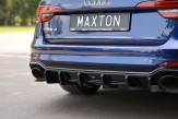 Maxton Design spoiler zadného nárazníka AUDI RS4 B9 Avant - čierny lesklý