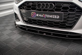 Maxton Design spoiler predného nárazníka AUDI A4 S-Line / S4 B9 po FL Ver.1 - čierny lesklý