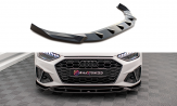 Maxton Design spoiler predného nárazníka AUDI A4 S-Line / S4 B9 po FL Ver.1 - carbon look