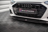 Maxton Design spoiler predného nárazníka AUDI A4 S-Line / S4 B9 po FL Ver.2 - čierny lesklý