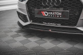 Maxton Design spoiler predného nárazníka AUDI A4 S-Line / S4 B9 pred FL Ver.4 - carbon look