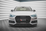 Maxton Design spoiler predného nárazníka AUDI A4 S-Line / S4 B9 pred FL Ver.3 - carbon look